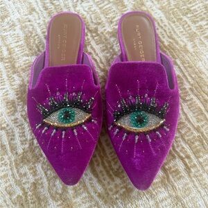 Kurt Geiger Women's Vibrant Purple Embellished Mules